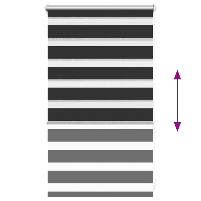 Tenda Oscurante a Rullo a Zebra 50 x 100 cm Nera  cod mxl 52351