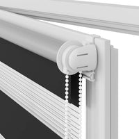 Tenda Oscurante a Rullo a Zebra 50 x 100 cm Nera 240188