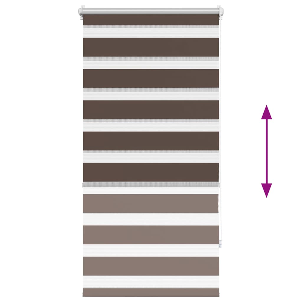 Tenda a rullo oscurante zebra 60x120cm caffé 240193