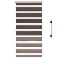Tenda a rullo oscurante zebra 60x120cm caffÃ© cod mxl 40917