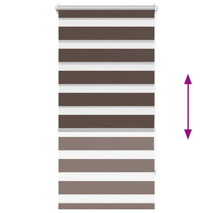 Tenda a rullo oscurante zebra 60x120cm caffÃ© cod mxl 40917