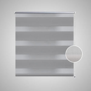 Tenda a rullo oscurante zebra 80x150cm grigia 240199