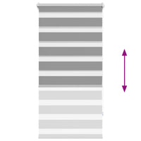 Tenda a rullo oscurante zebra 80x150cm grigia 240199