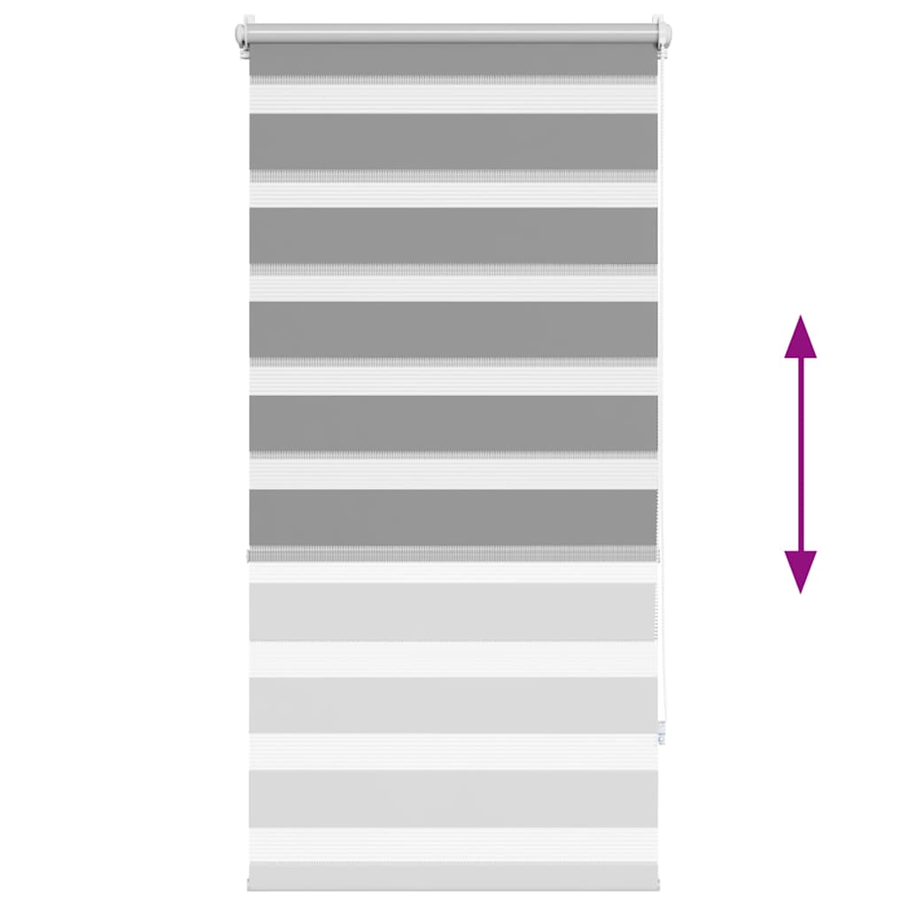 Tenda a rullo oscurante zebra 80x150cm grigia cod mxl 47318