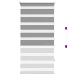 Tenda a rullo oscurante zebra 80x150cm grigia cod mxl 47318