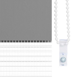 Tenda a rullo oscurante zebra 80x150cm grigia 240199