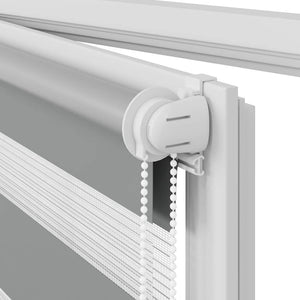 Tenda a rullo oscurante zebra 80x150cm grigia 240199