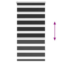 Tenda a rullo oscurante zebra 80x150cm nera cod mxl 52297