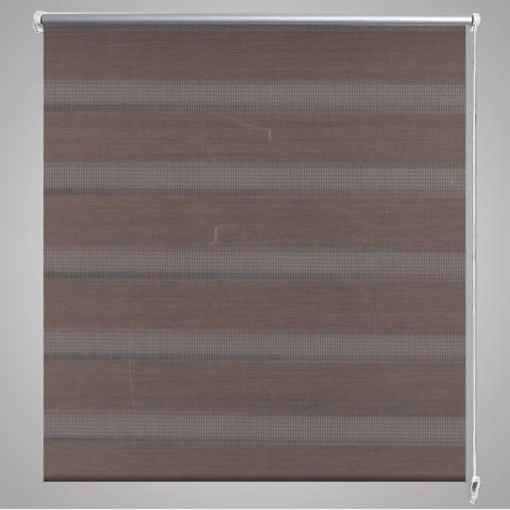 Tenda a rullo oscurante zebra 80x150cm caffé 240201