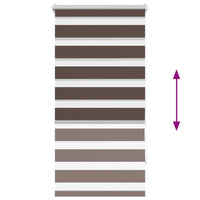 Tenda a rullo oscurante zebra 80x150cm caffÃ©