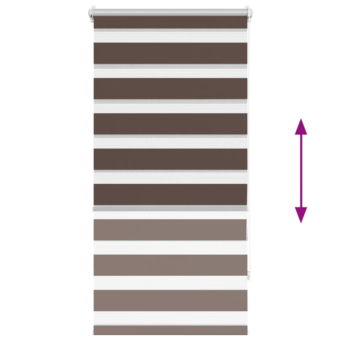 Tenda a rullo oscurante zebra 80x150cm caffÃ©