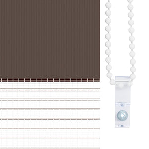 Tenda a rullo oscurante zebra 80x150cm caffé 240201