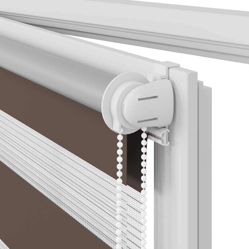 Tenda a rullo oscurante zebra 80x150cm caffé 240201