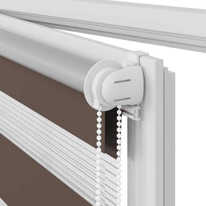 Tenda a rullo oscurante zebra 80x150cm caffé 240201