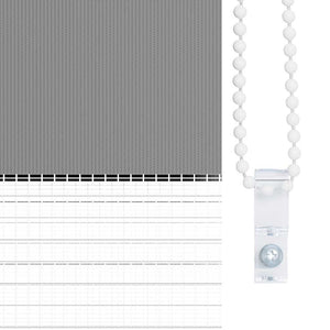 Tenda a rullo oscurante zebra 80x175cm grigia 240203