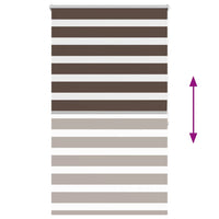 Tenda a rullo oscurante zebra 80x175cm caffé 240205