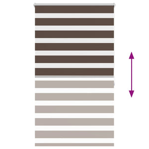 Tenda a rullo oscurante zebra 80x175cm caffé 240205