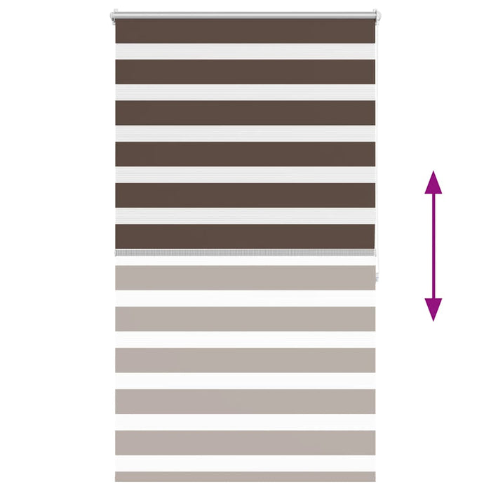 Tenda a rullo oscurante zebra 80x175cm caffé 240205