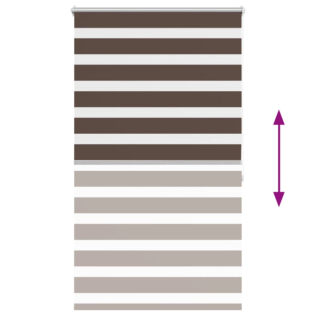 Tenda a rullo oscurante zebra 80x175cm caffÃ© cod mxl 53514
