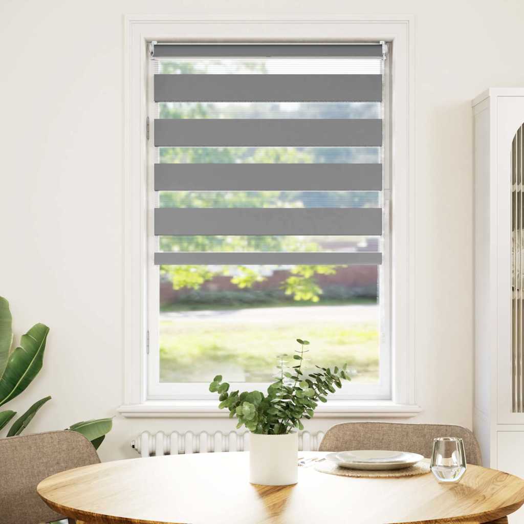 Tenda a rullo oscurante zebra 90x150 grigia 240207