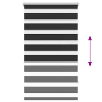 Tenda a rullo oscurante zebra 90x150 nera cod mxl 52350