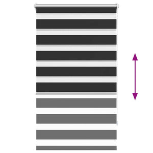 Tenda a rullo oscurante zebra 90x150 nera cod mxl 52350