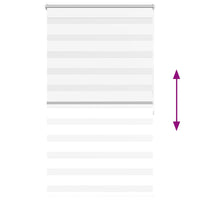 Tenda a rullo oscurante zebra 100x175 bianca cod mxl 42913