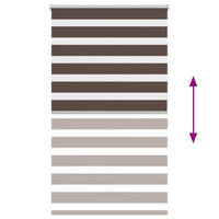 Tenda Oscurante a Zebra 100 x 175 cm Caffè 240213