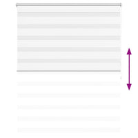 Tenda a rullo oscurante zebra 120x175 cm bianca 240214