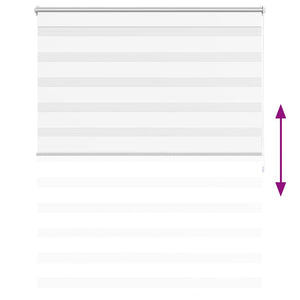 Tenda a rullo oscurante zebra 120x175 cm bianca 240214