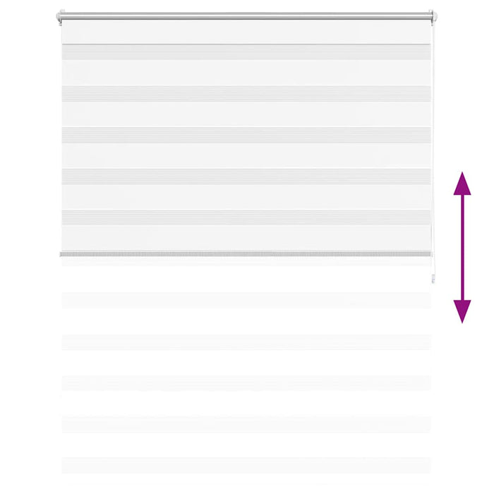 Tenda a rullo oscurante zebra 120x175 cm bianca 240214