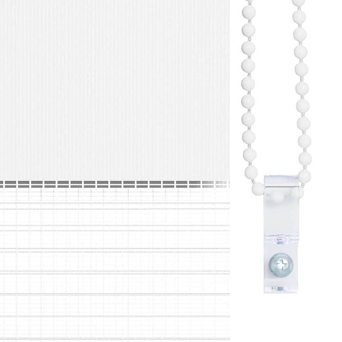 Tenda a rullo oscurante zebra 120x175 cm bianca 240214