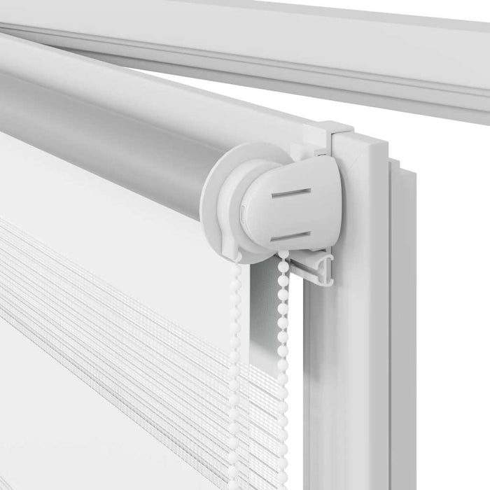 Tenda a rullo oscurante zebra 120x175 cm bianca 240214