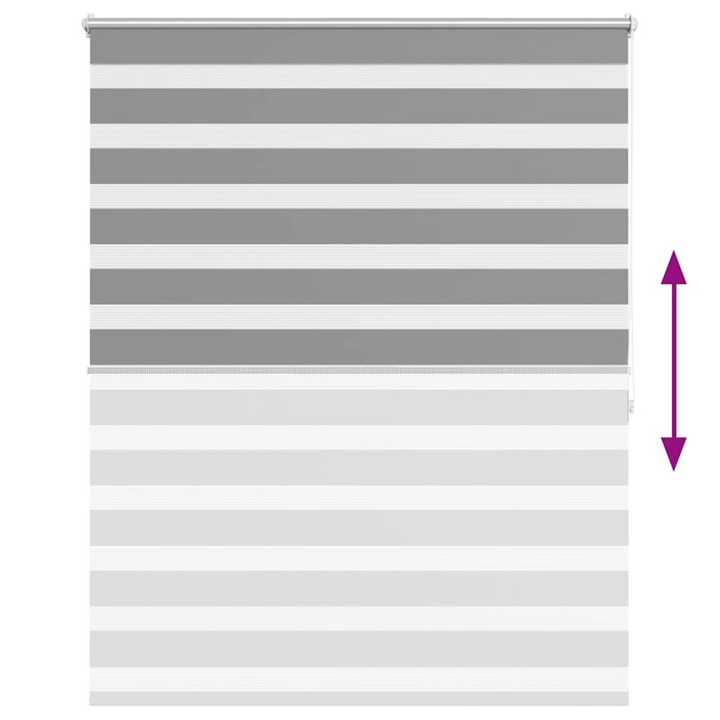 Tenda a rullo oscurante zebra 120x175 cm grigia cod mxl 48658