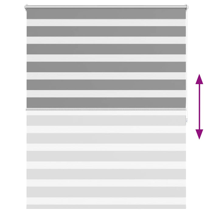 Tenda a rullo oscurante zebra 120x175 cm grigia cod mxl 48658