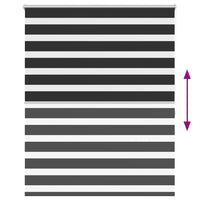 Tenda a rullo oscurante zebra 120x175 cm nera cod mxl 52296