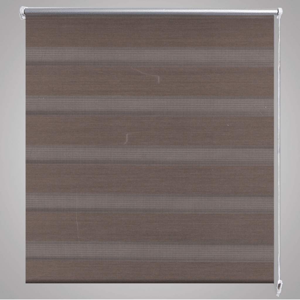 Tenda a rullo oscurante zebra 120x175 cm caffé 240217