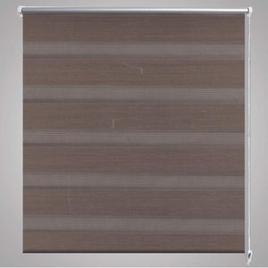 Tenda a rullo oscurante zebra 120x175 cm caffé 240217