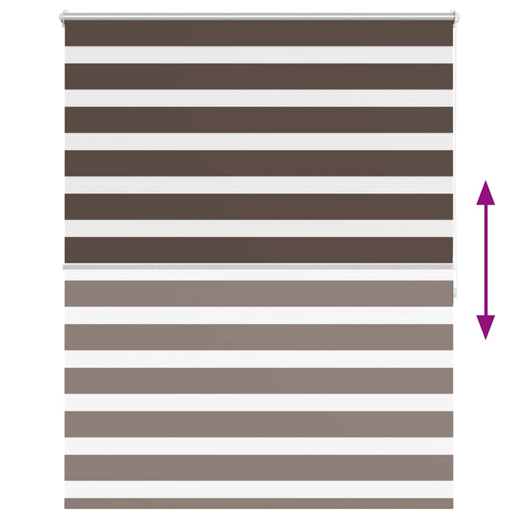 Tenda a rullo oscurante zebra 120x175 cm caffÃ©