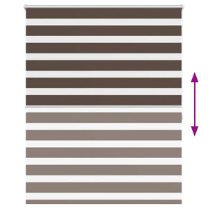 Tenda a rullo oscurante zebra 120x175 cm caffÃ©