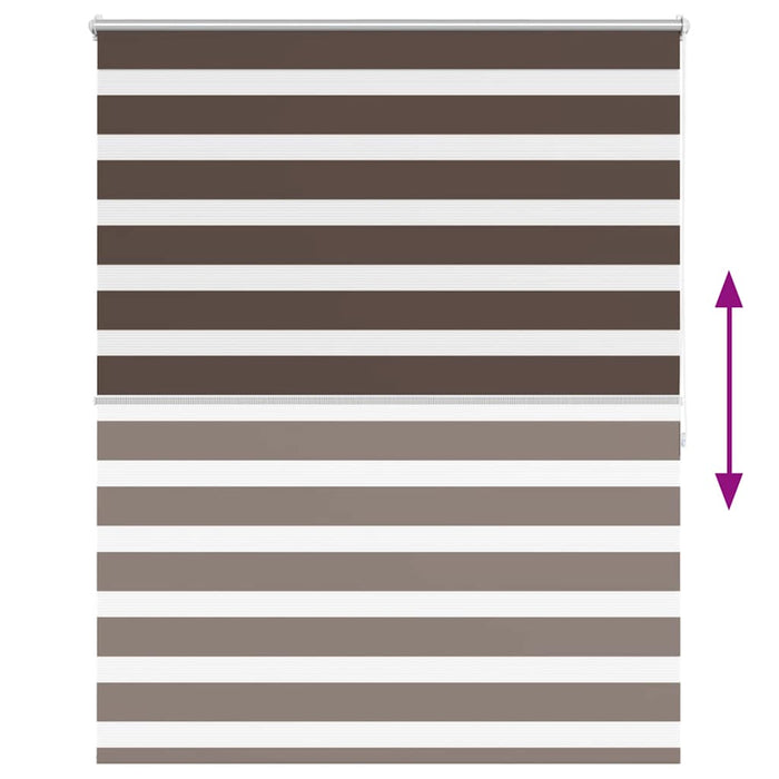 Tenda a rullo oscurante zebra 120x175 cm caffÃ©