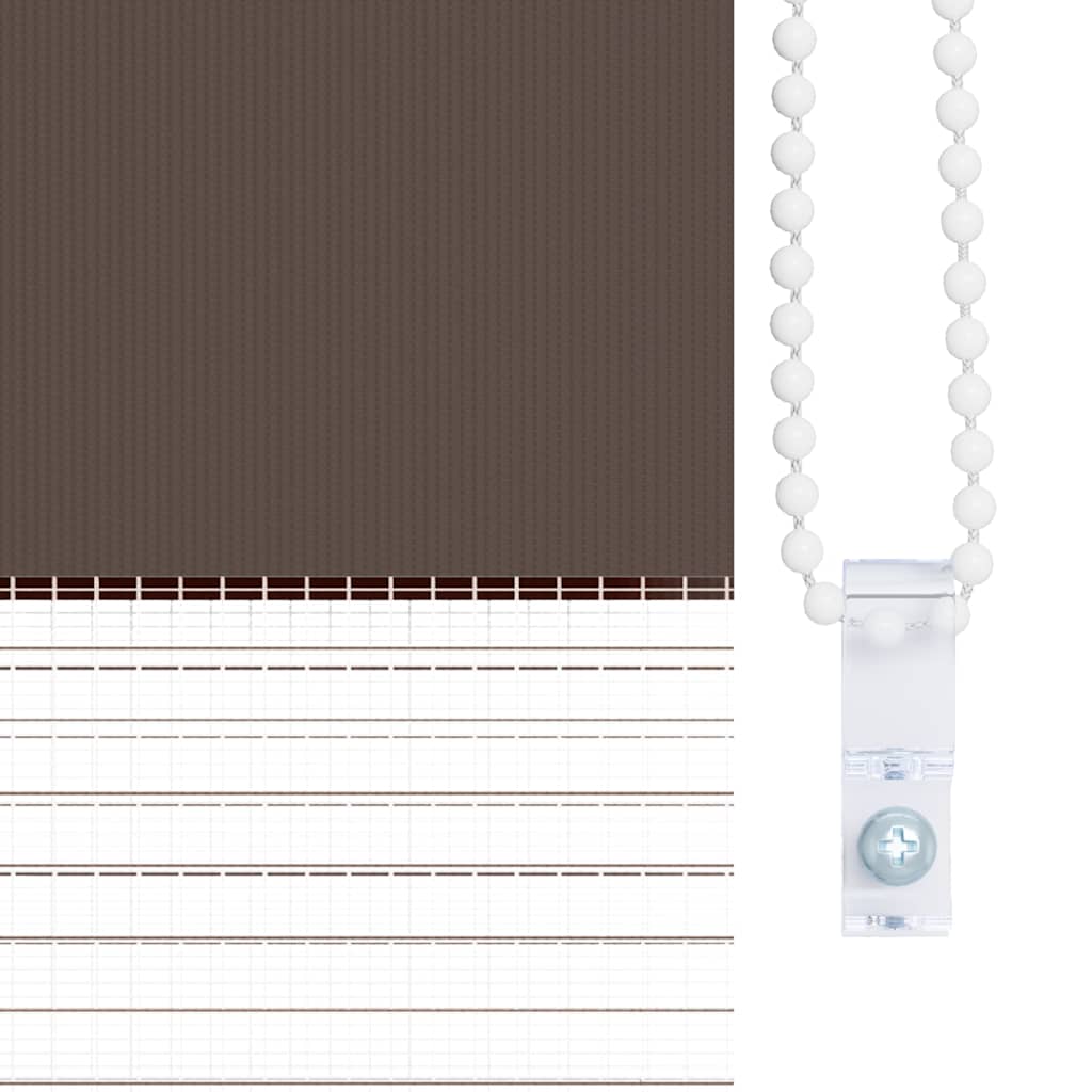 Tenda a rullo oscurante zebra 120x175 cm caffé 240217