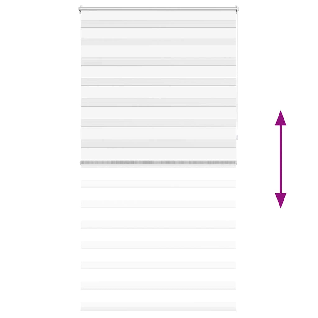 Tenda a Rullo Oscurante Zebra 120x230 cm Bianca cod mxl 46315