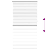 Tenda a Rullo Oscurante Zebra 120x230 cm Bianca cod mxl 46315