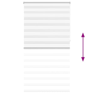 Tenda a Rullo Oscurante Zebra 120x230 cm Bianca cod mxl 46315