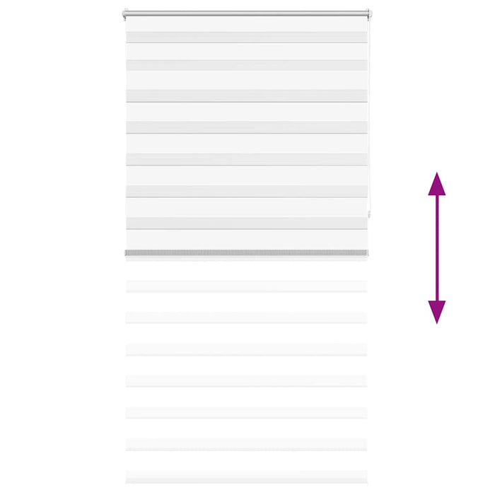 Tenda a Rullo Oscurante Zebra 120x230 cm Bianca cod mxl 46315