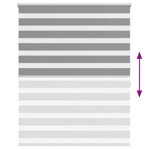 Tenda a rullo oscurante zebra 140x175cm grigia cod mxl 53844