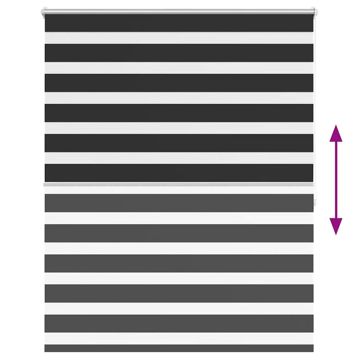 Tenda a rullo oscurante zebra 140x175cm nera cod mxl 78436