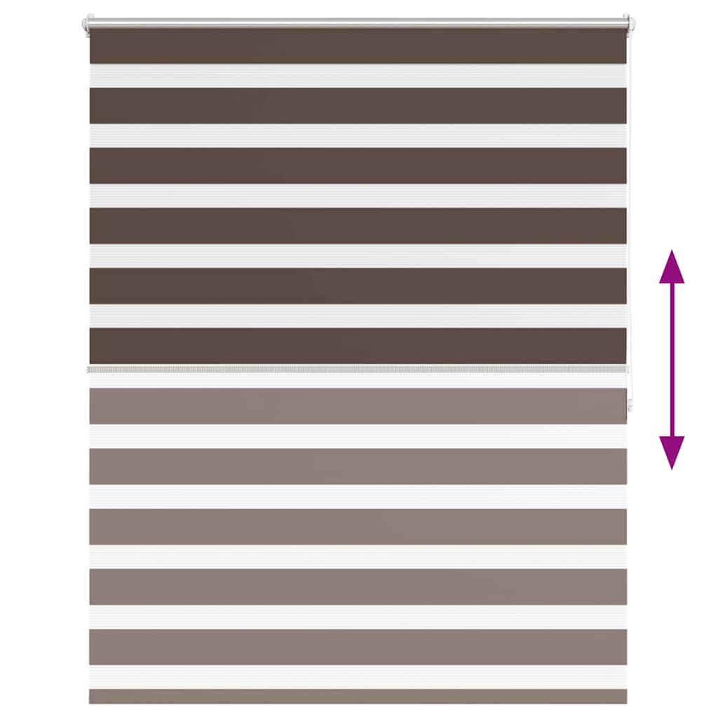 Tenda a rullo oscurante zebra 140x175cm caffÃ©