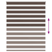 Tenda a rullo oscurante zebra 140x175cm caffÃ©